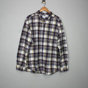 Columbia Plaid Long Sleeve Button Down sz XL